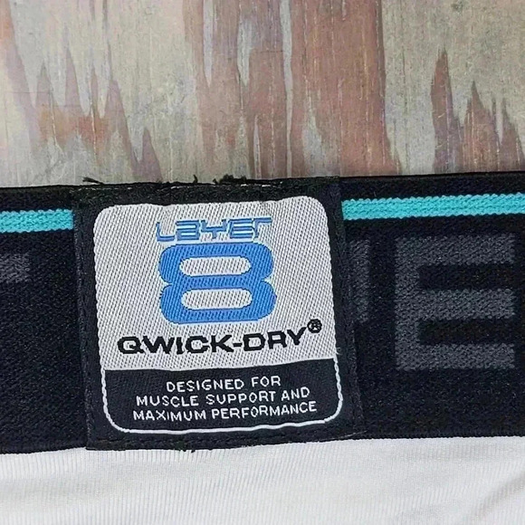 Layer 8 Kwick- Cool Kwick-Dry L8 Performance 11 long shorts white# L31342 XL - Picture 5 of 7